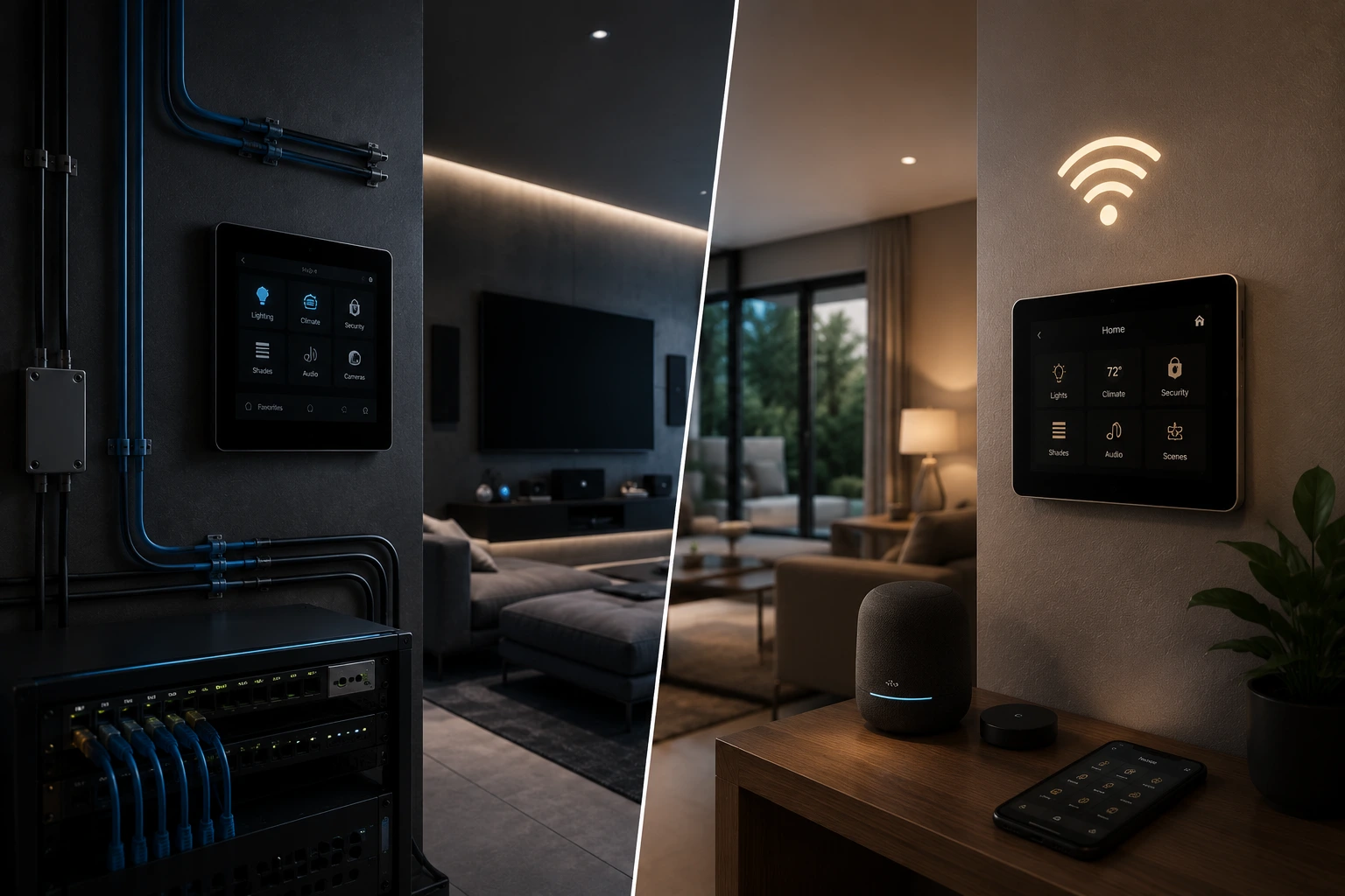 Wired vs wireless home automation comparison